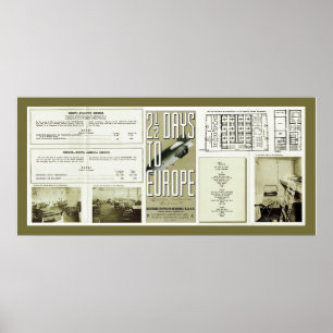 Hindenburg Brochure Vintage Photos Poster