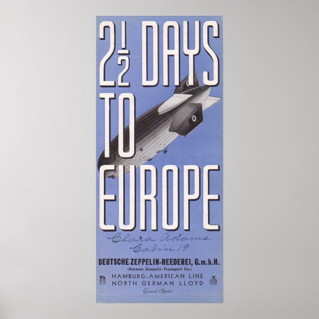 Hindenburg - Zepplin Poster (Front)