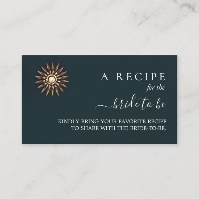 Hindi Henna Mehndi Indian Style Bridal Shower Enclosure Card (Front)