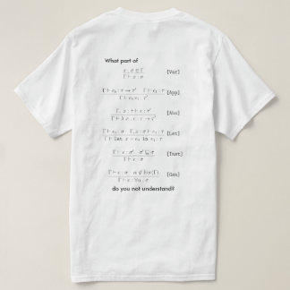 Hindley-Milner Type Inference T-Shirt