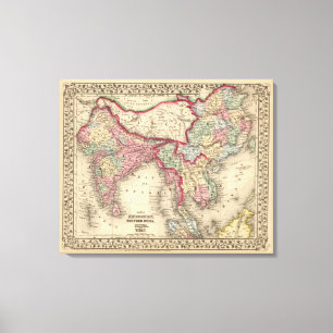 Hindoostan, Farther India, China, Tibet Canvas Print