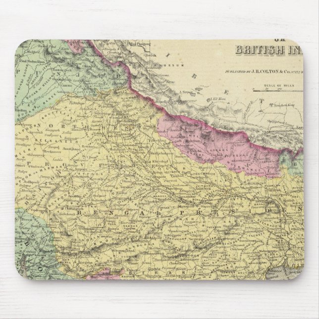 Hindostan Or British India 2 Mouse Mat (Front)