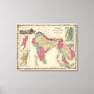 Hindostan Or British India Canvas Print
