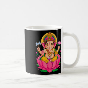 Hindou Ganesh Puja Elephant God India Méditation Y Coffee Mug