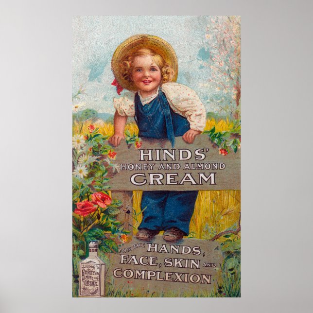Hinds' Honey and Almond Cream Lotion Poster (Front)