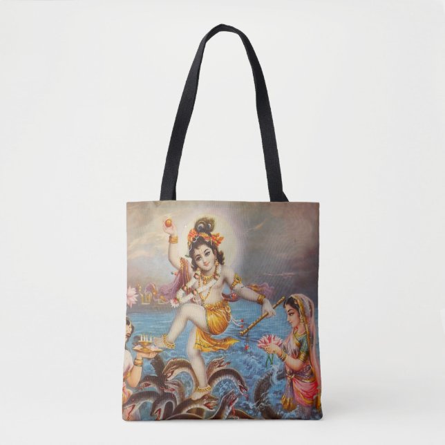 Hindu all over printed Tote Bag (Front)