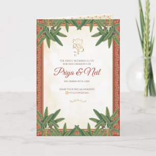 Hindu Ceremony Program Indian Wedding program Programme