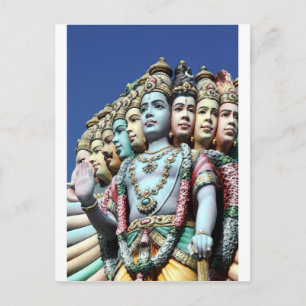 Hindu deities Sri Srinivasa Perumal Temple Postcard