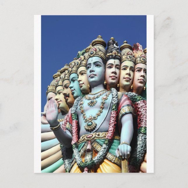 Hindu deities Sri Srinivasa Perumal Temple Postcard (Front)