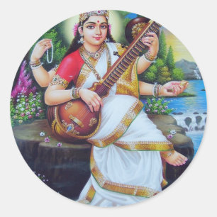 Hindu Deity Series Classic Round Sticker