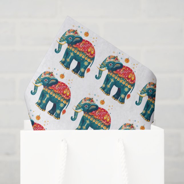 Hindu Festival Decor Tissue Paper (Gift Bag)