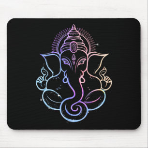 Hindu Ganesha Puja Elephant God India Meditation Y Mouse Mat