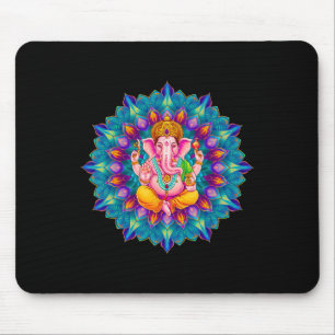 Hindu Ganesha Puja Elephant God India Meditation Y Mouse Mat