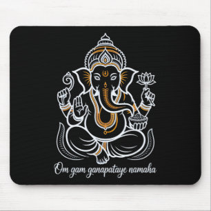 Hindu Ganesha Puja Elephant God India Meditation Y Mouse Mat