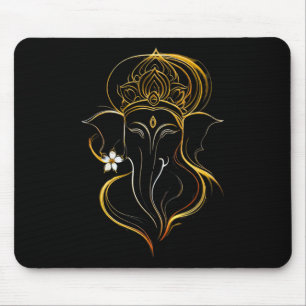 Hindu Ganesha Puja Elephant God India Meditation Y Mouse Mat