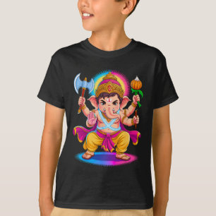 Hindu Ganesha Puja Elephant God India Meditation Y T-Shirt