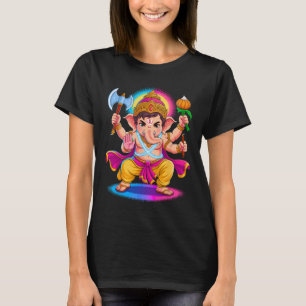 Hindu Ganesha Puja Elephant God India Meditation Y T-Shirt