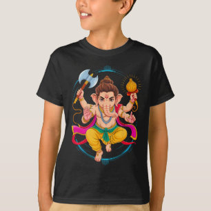 Hindu Ganesha Puja Elephant God India Meditation Y T-Shirt