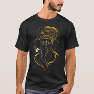 Hindu Ganesha Puja Elephant God India Meditation Y T-Shirt