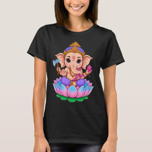 Hindu Ganesha Puja Elephant God India Meditation Y T-Shirt