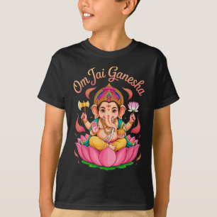 Hindu Ganesha Puja Elephant God India Meditation Y T-Shirt
