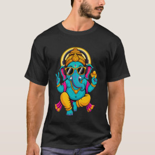 Hindu Ganesha Puja Meditation Yoga Murti Elephant T-Shirt