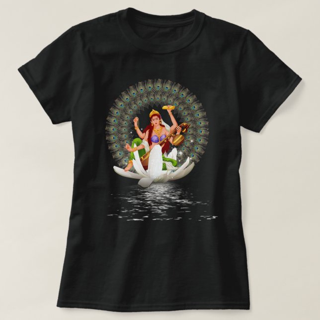 Hindu Gifts Hinduism Diwali Festivals Gods Goddess T-Shirt (Design Front)
