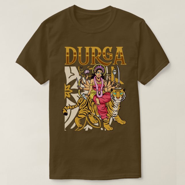 Hindu God Durga T-Shirt (Design Front)