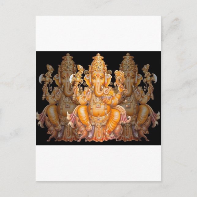 Hindu God Ganesh Postcard (Front)