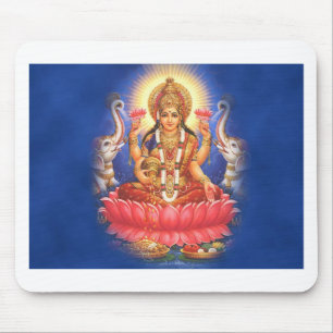 Hindu Goddess Laxmi Devi Mata Mouse Mat