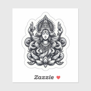 Hindu Goddess Shiva vinyl sticker decal