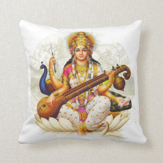 Hindu GoddessSarawati Sanskrit Prayer Cushion
