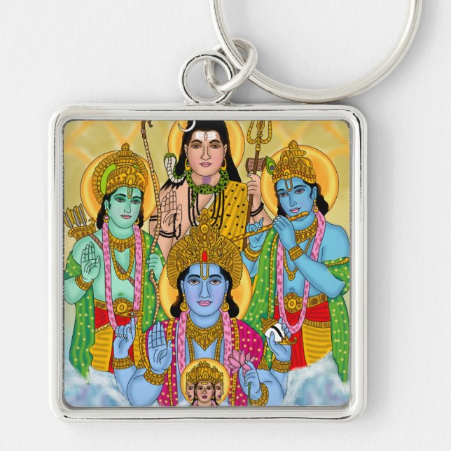 Hindu Gods Keychain (Front)