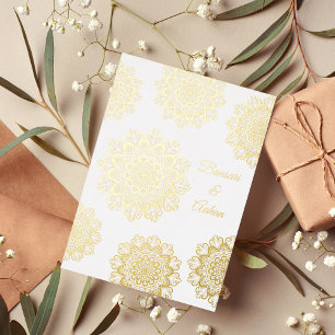 Hindu gold Mandala wedding