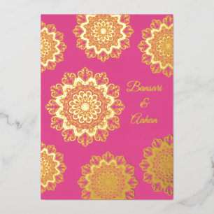 Hindu gold Mandala wedding