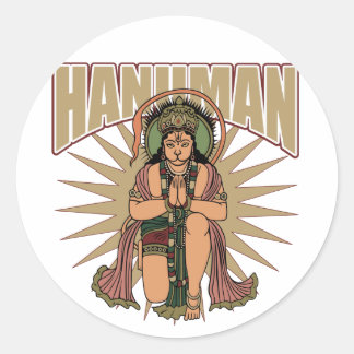 Hindu Hanuman Classic Round Sticker