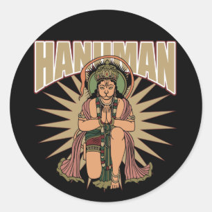 Hindu Hanuman Classic Round Sticker