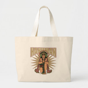 Hindu Hanuman Large Tote Bag