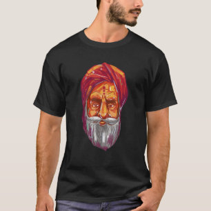 Hindu Hinduism India Portrait Guru T-Shirt