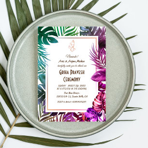 Hindu House Warming Griha Pravesh Invitation