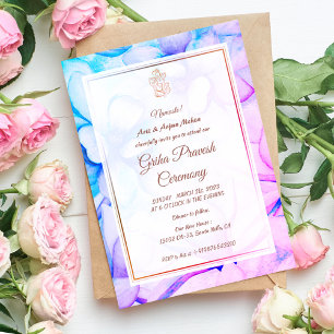 Hindu House Warming Griha Pravesh Invitation