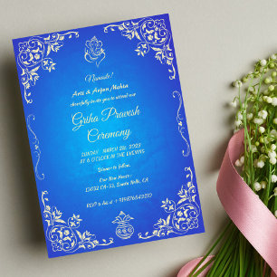 Hindu House Warming Griha Pravesh Invitation