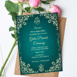 Hindu House Warming Griha Pravesh Invitation