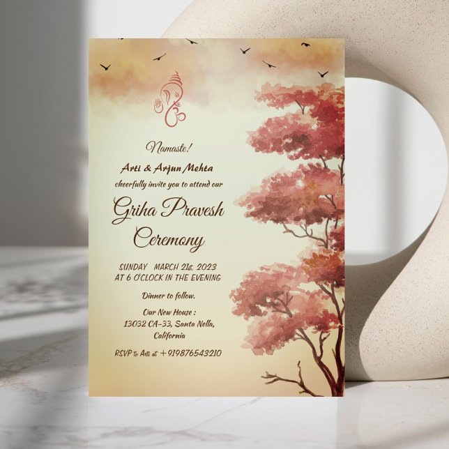 Hindu House Warming Griha Pravesh Invitation (Creator Uploaded)