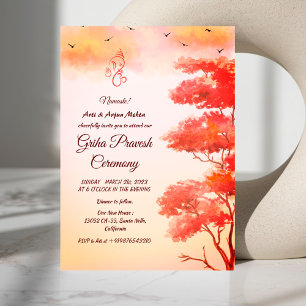 Hindu House Warming Griha Pravesh Invitation