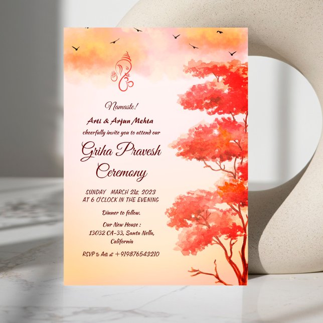 Hindu House Warming Griha Pravesh Invitation (Creator Uploaded)