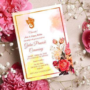 Hindu House Warming Griha Pravesh Invitation