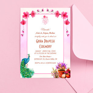 Hindu House Warming Griha Pravesh Invitation