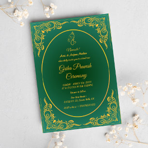 Hindu House Warming Griha Pravesh Invitation