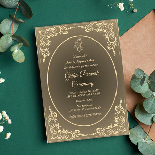 Hindu House Warming Griha Pravesh Invitation